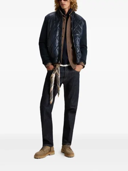 Geacă Woolrich tricotate albastru