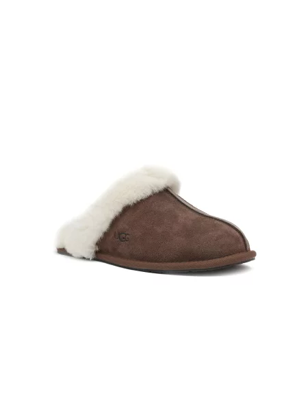 UGG Szigetelt otthoni cipő W Scuffette II gyapjú hozzáadásával | shearling | hasított bőr barna