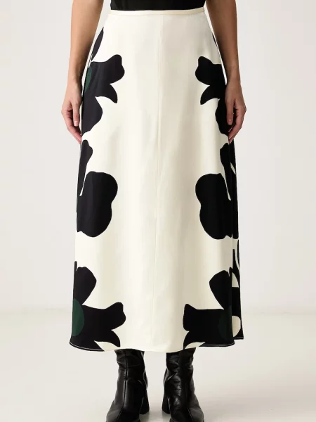 Marimekko fustă din vâscoză bej