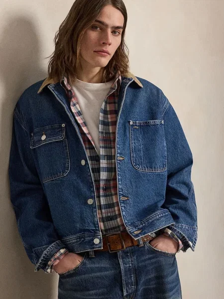 Geacă Polo Ralph Lauren albastru