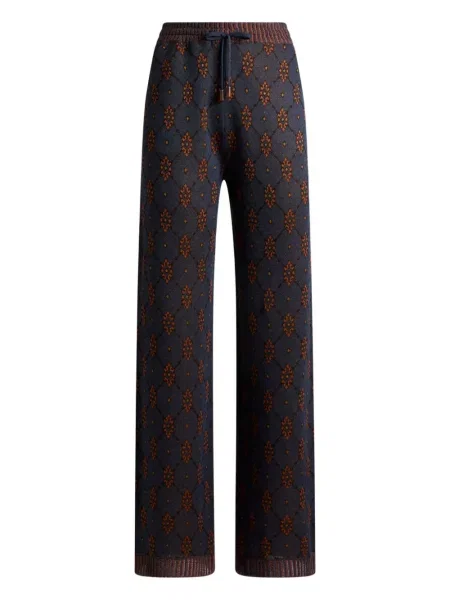 Pantaloni Etro tricotate negru