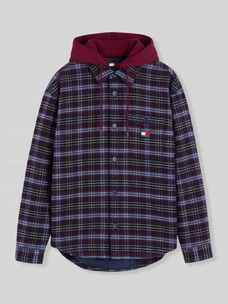 Kurtka koszulowa o kroju regular fit z mieszanki bawełny Tommy Jeans