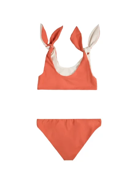 Bikini dziecięce Brunello Cucinelli pomarańczowe