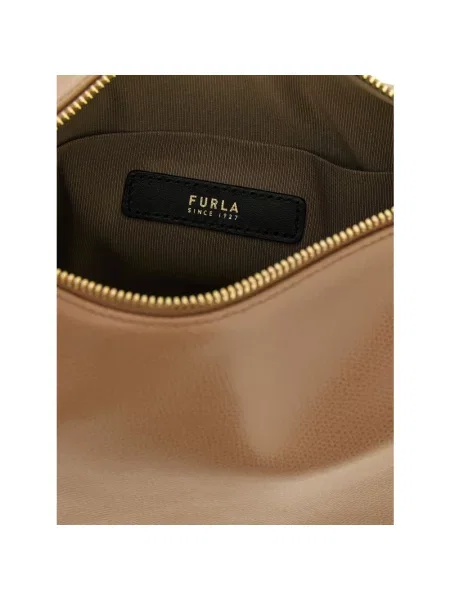 Torebka Furla skórzana beżowa