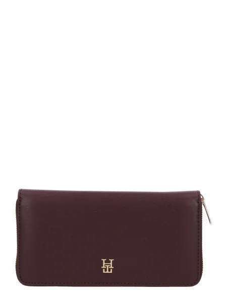 TOMMY HILFIGER Denarnica bordo črna