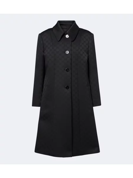 Palton Gucci din jacard negru