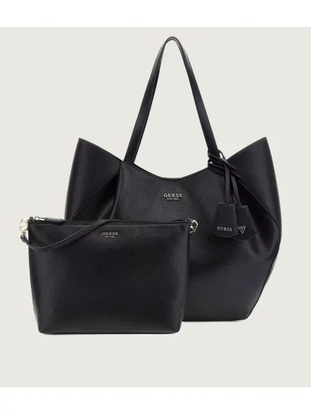 Guess Geantă shopper 2 în 1 AMORETTE negru