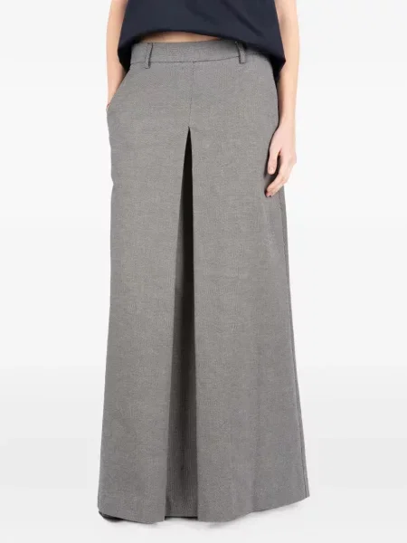 Maksi spódnica maxi Société Anonyme z rozcieciem szara