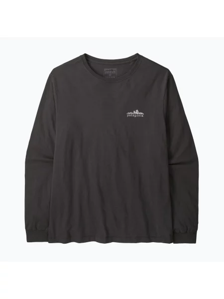 Tricou cu mânecă lungă Patagonia negru