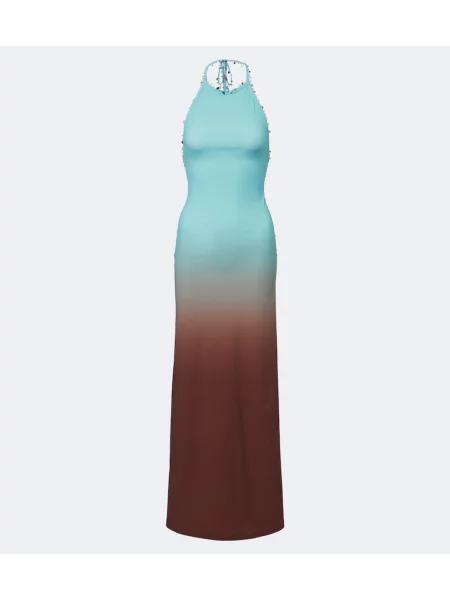 Rochie maxi Christopher Esber cu gât halter