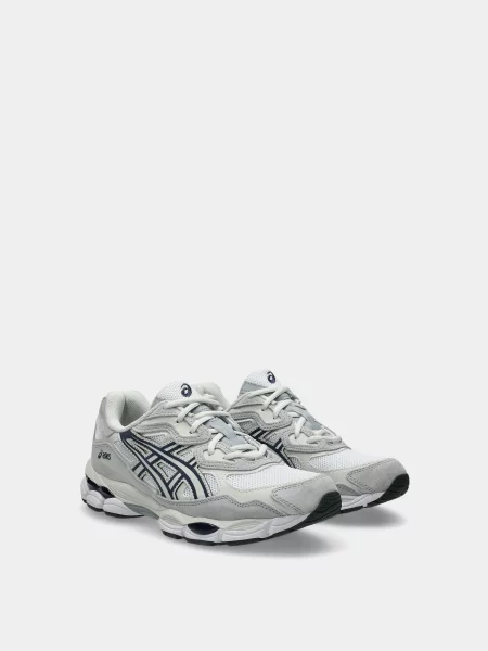Кожаные повседневные кроссовки Asics белые