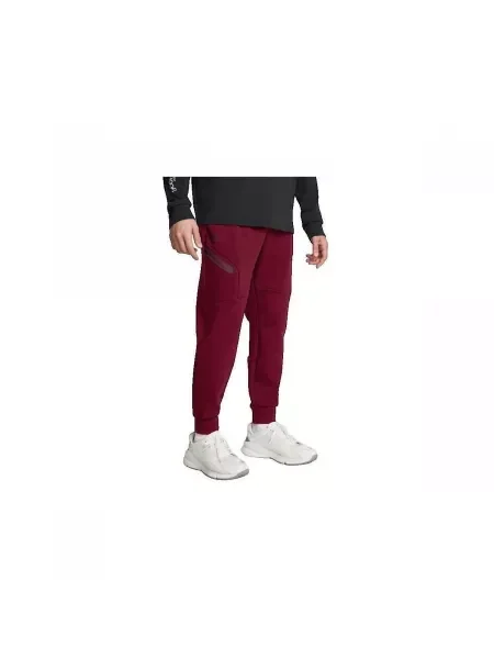 Nohavice Under Armour vínová