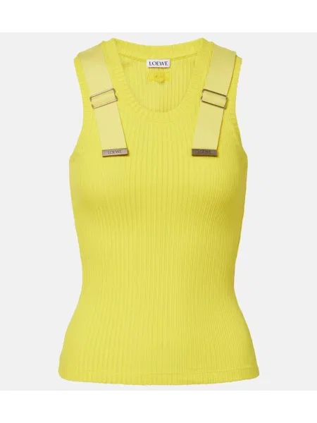 Top Loewe tricotate galben