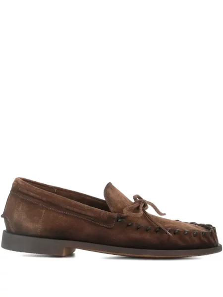 Mocasini Alexander Hotto din piele de căprioară maro