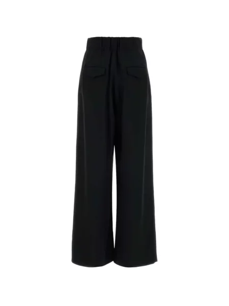 Pantaloni Jil Sander din crep negru