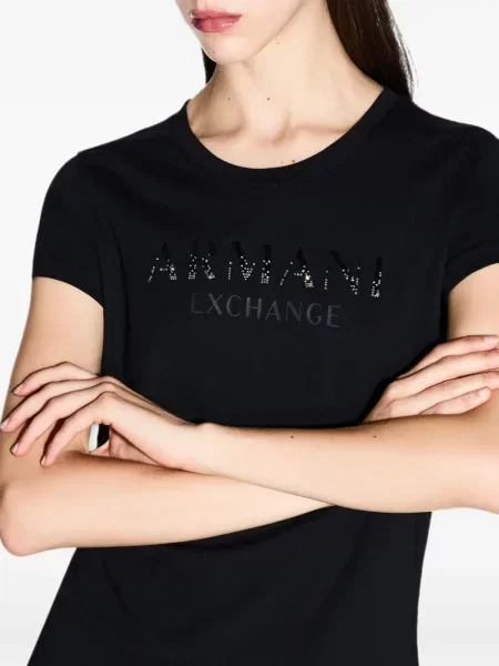 Tricou Armani Exchange cu imagine negru