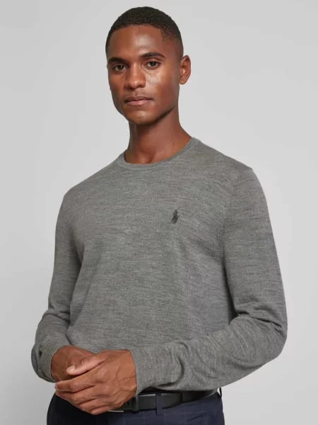 Sweter Ralph Lauren wełniany szary