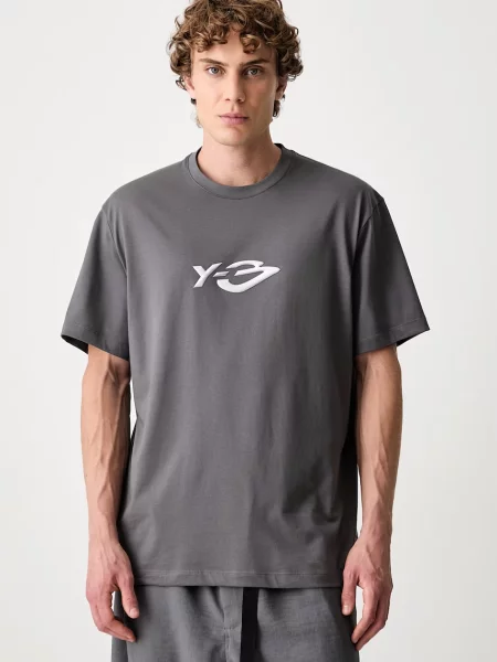 LOGO LS TEE tricou din pentru bărbați gri