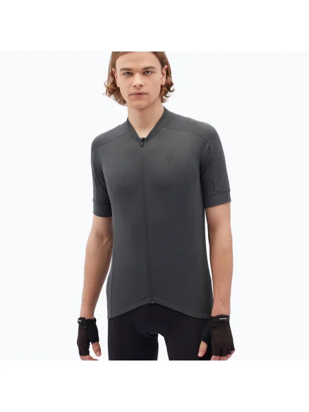 Olcsóbban. Férfi kerékpáros póló SILVINI Carnio charcoal. Méret: XL szürke