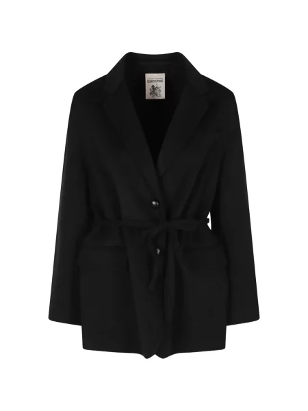 Cu centură sacou Semicouture negru