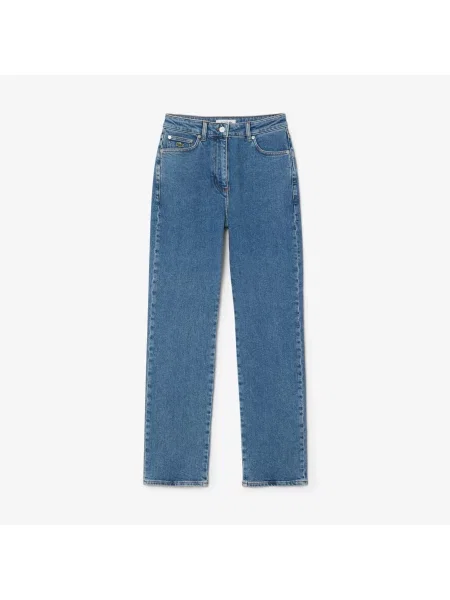 Lacoste джинси Straight Cut блакитні