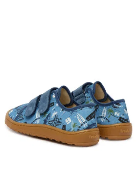 Copati Froddo Barefoot Canvas D modra