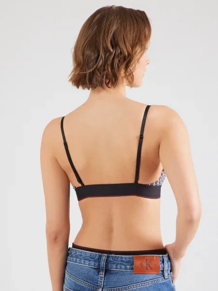 Bez podšívky podprsenka Calvin Klein Underwear čierna