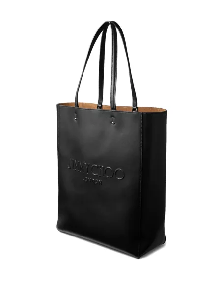 Torba Jimmy Choo skórzana z autografem czarna