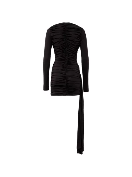 Rochie mini David Koma cu volane negru