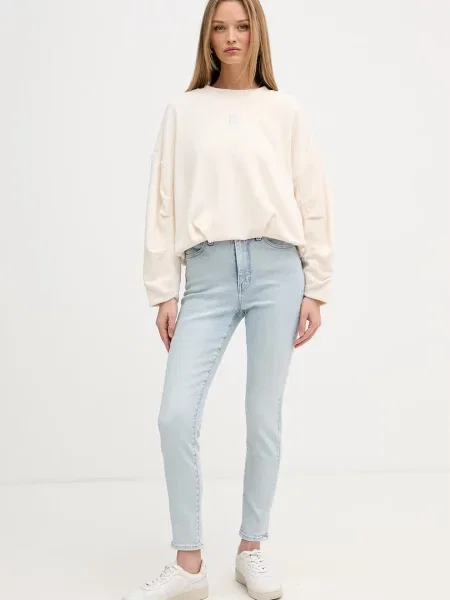 Calvin Klein Jeans rifle skinny dámske modrá
