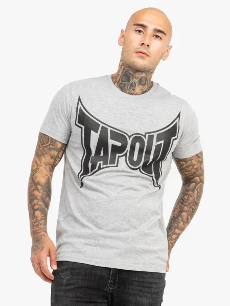 Tapout Tricou gri negru
