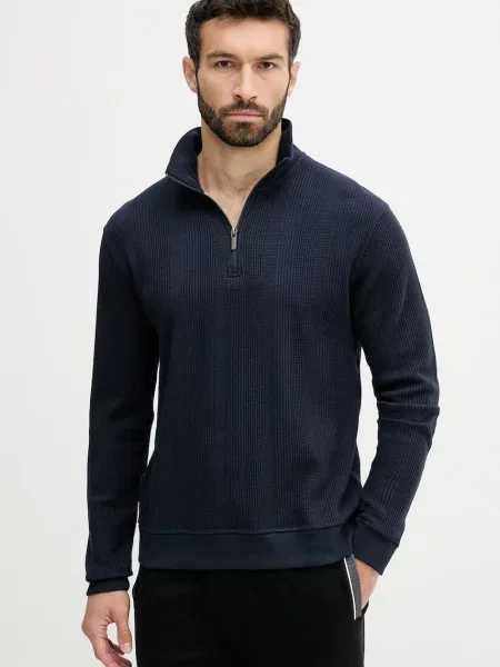 BOSS BLACK Hanorac Structure negru