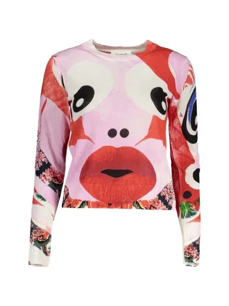 Pulover Desigual cu imprimeu abstract
