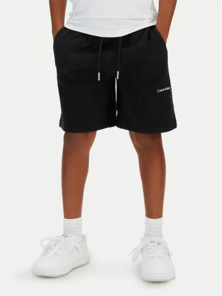 Calvin Klein Jeans Спортни шорти Inst Logo черен