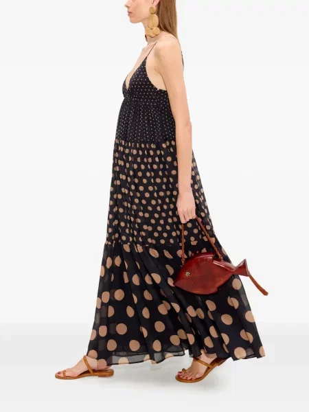 Rochie maxi Simon Miller cu buline negru