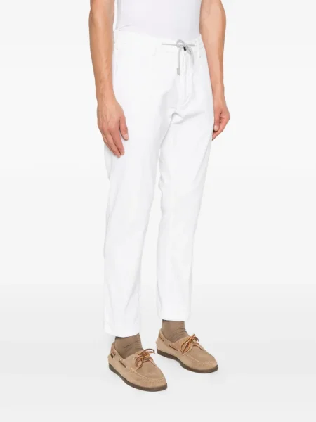 Pantaloni Eleventy alb
