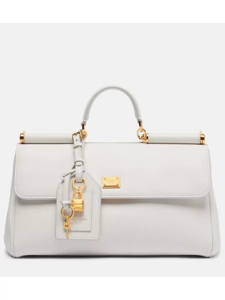 Top Dolce&gabbana din piele alb