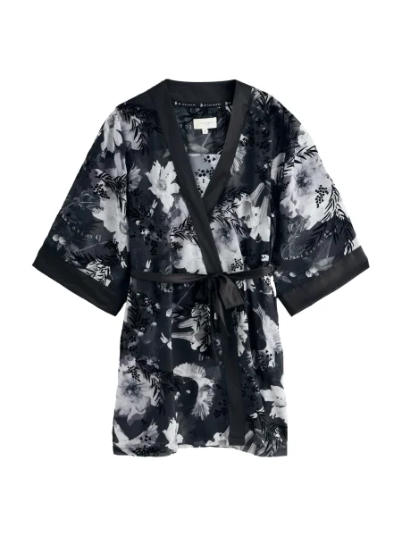 B by Ted Baker Halat pentru dimineață gri deschis / gri închis / negru alb