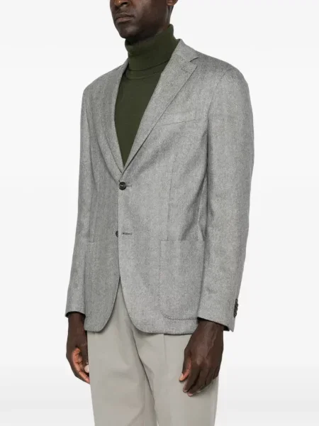 Sacou Corneliani cu model herringbone gri