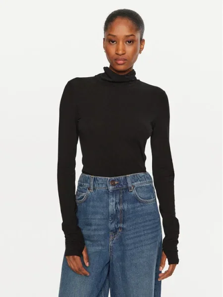 Marella Bluză cu gât Master negru