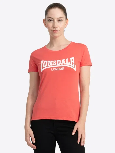 LONSDALE Tricou Cartmel corai alb