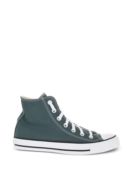Top Converse cu platformă din canvas cu imagine alb
