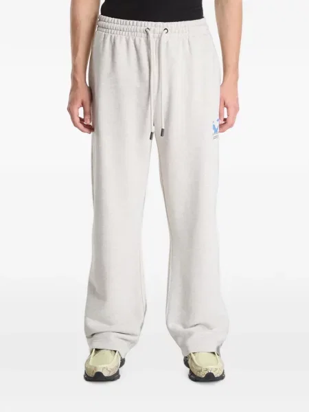 Pantaloni Off-white cu imagine alergare alb