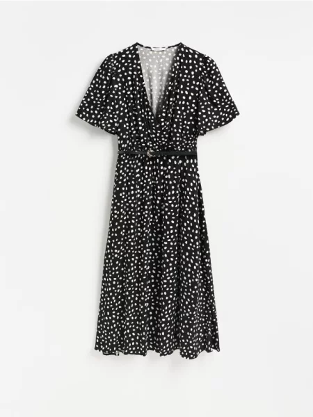 Reserved Rochie din cu curea negru