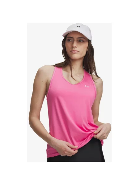 Koszulka bez rękawów Under Armour Tech Knockout XS różowa