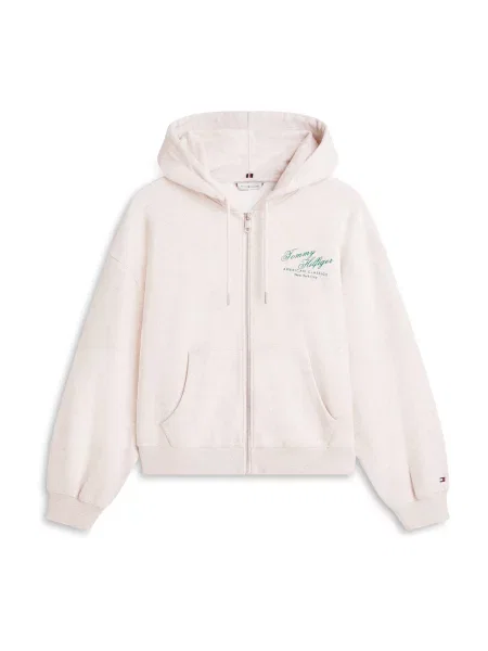 TOMMY HILFIGER Hanorac deschis / verde bej