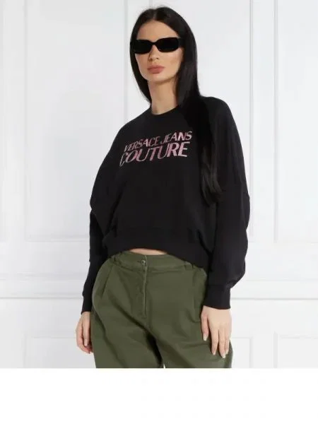 Versace Jeans Couture Hanorac | Comfort fit negru