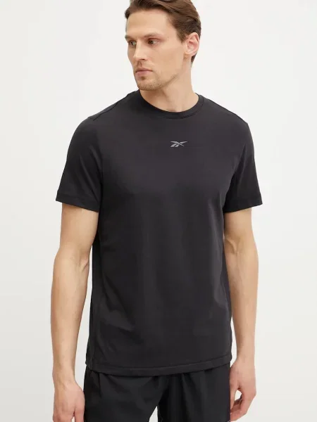 Kratka majica za vadbo Reebok Athlete črna