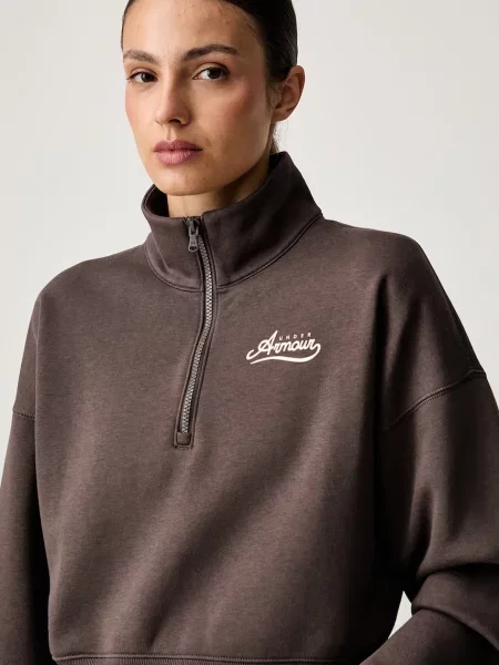 Under Armour melegítőfelső női pamuttal Rival barna