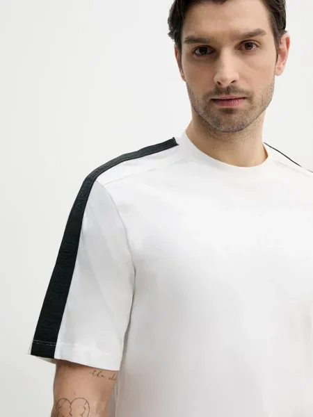 Тениска Armani Exchange с принт бяло